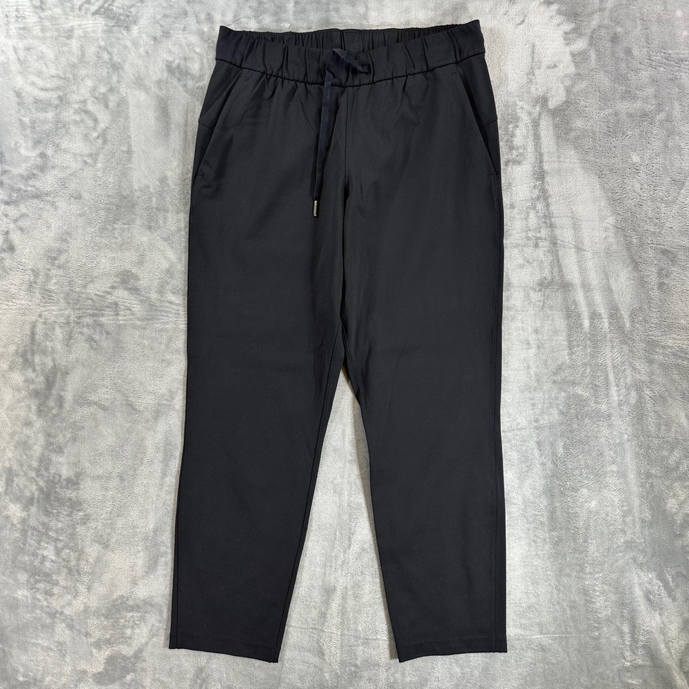Lululemon On the Fly 7/8 Pant Womens Size 8 Black High Rise Trousers